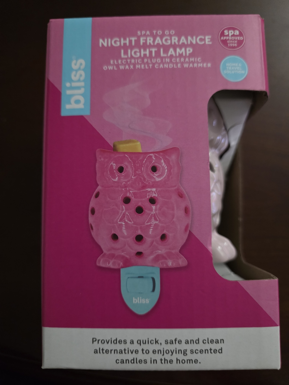 Bliss Pink Owl Night Fragrance Light Lamp Wax Melt Warmer
